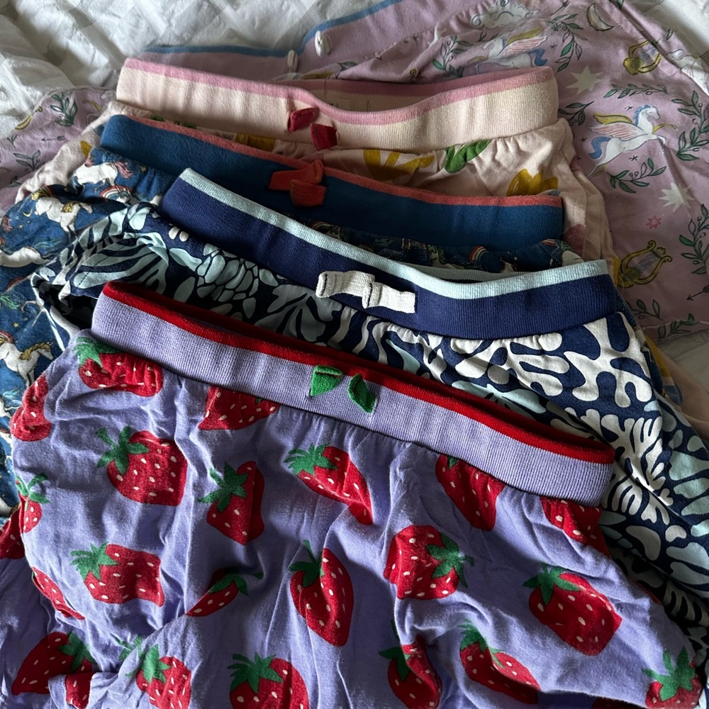Mini Boden Purple and Red Patterned Boxers